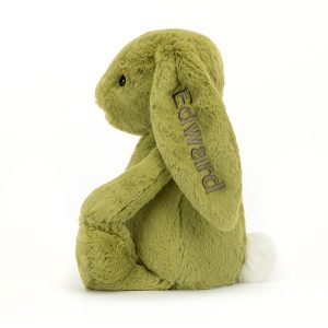 Personalised Bashful Moss Bunny Medium