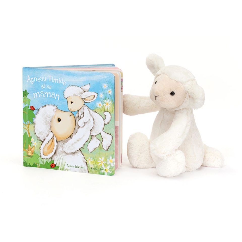 Agneau Timide Et Sa Maman Livre and Bashful Lamb Medium