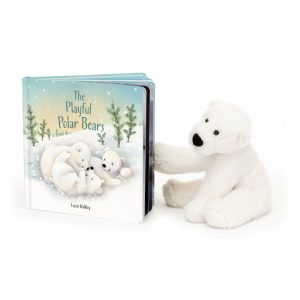 The Playful Polar Bears Book and Perry Polar Bear Small